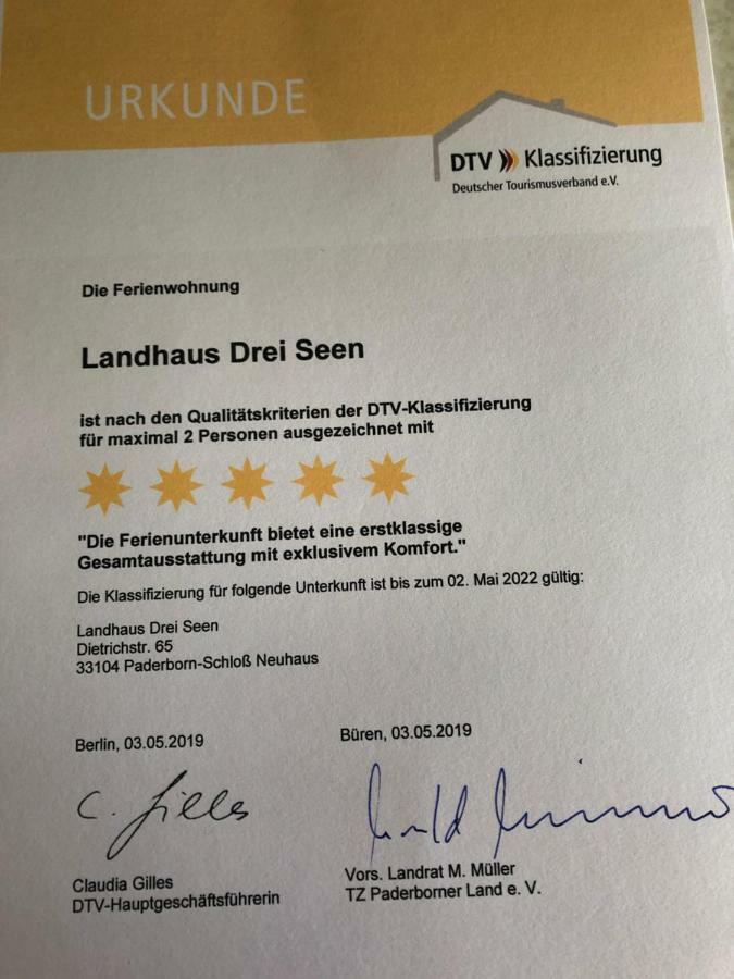 Landhaus Drei Seen Paderborn Eksteriør billede